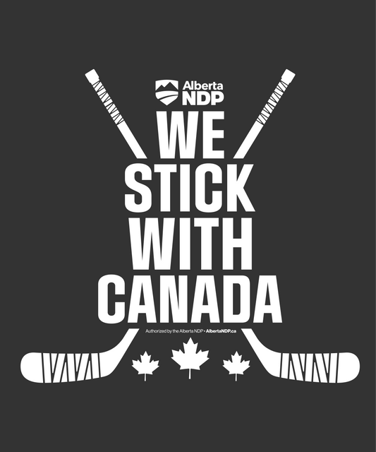 We Stick With Canada Car Decal