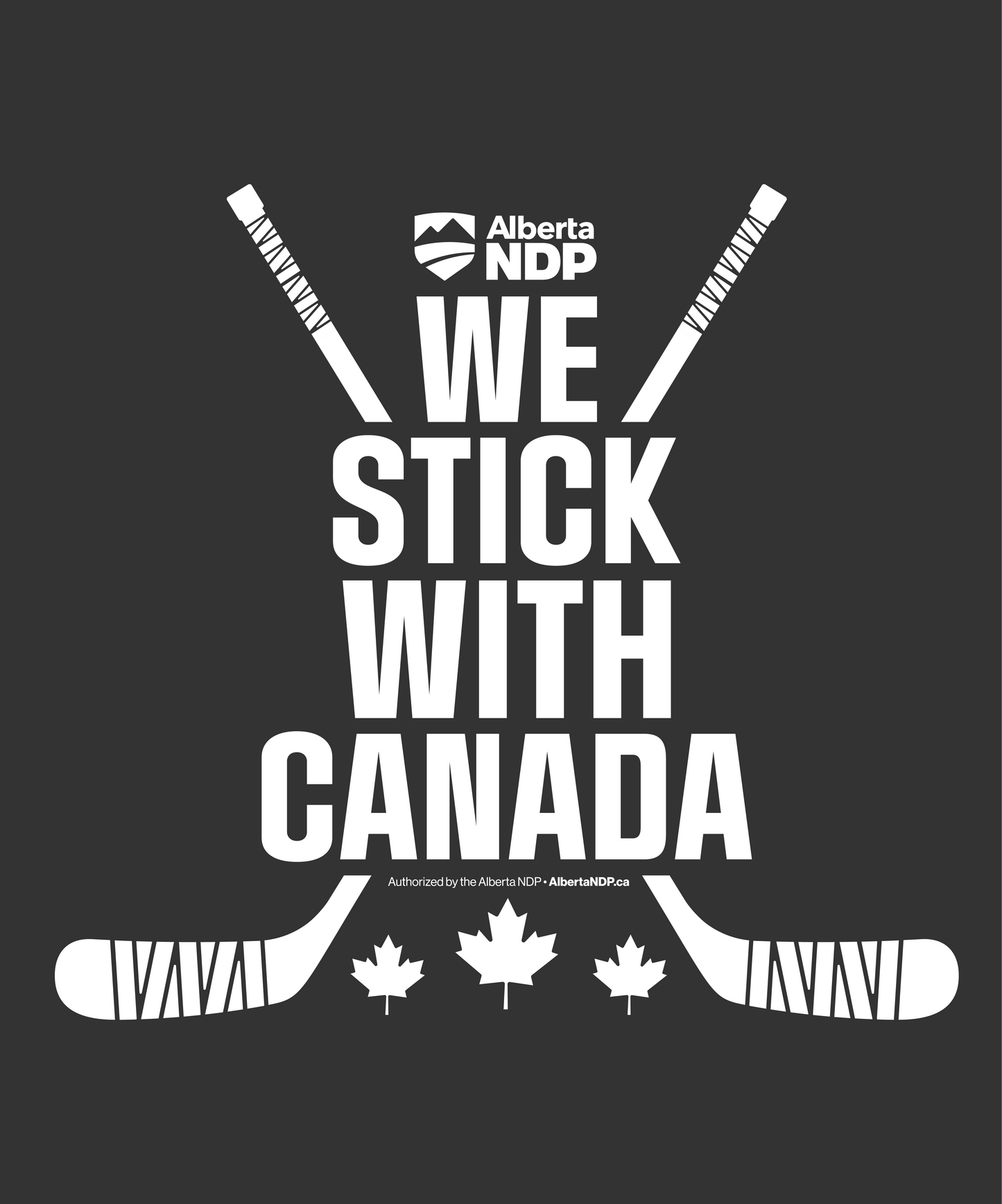We Stick With Canada Car Decal
